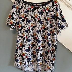 H&M x Disney oversized wide-neck graphic tee
